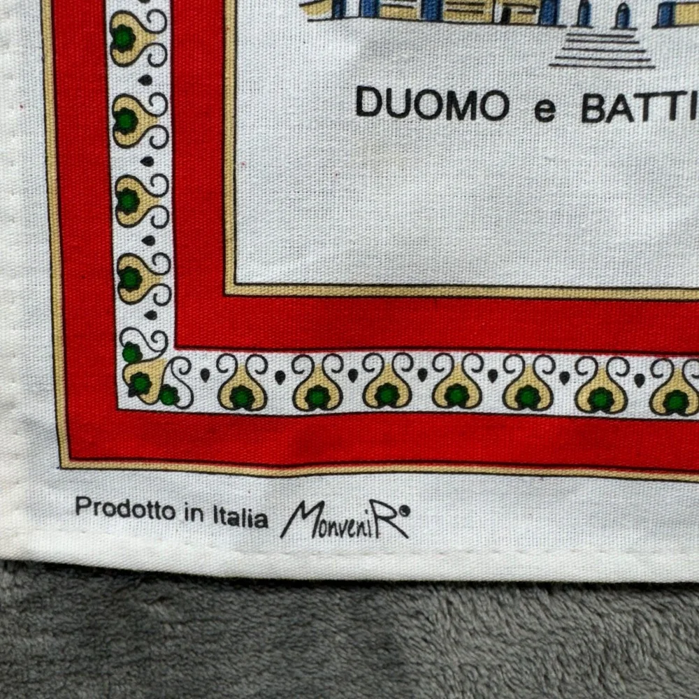 Padova Italy Souvenir Tea Towel‎ 100% Cotton Italian Landmarks Travel